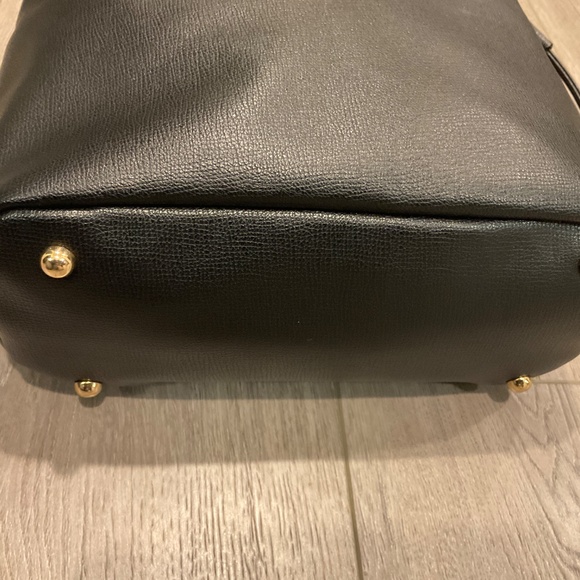 Dune London Black Calf Hair Leather Flap Backpack LIKE NEW CONDITION - Picture 5 of 8